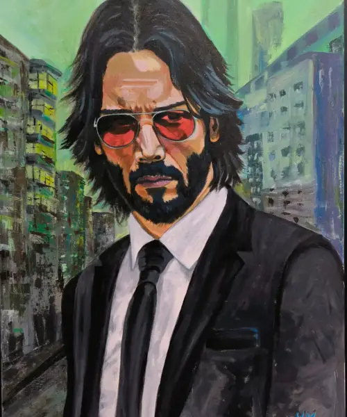 retrato-hombre-traje-negro-gafas-ciudad-verde-frontal